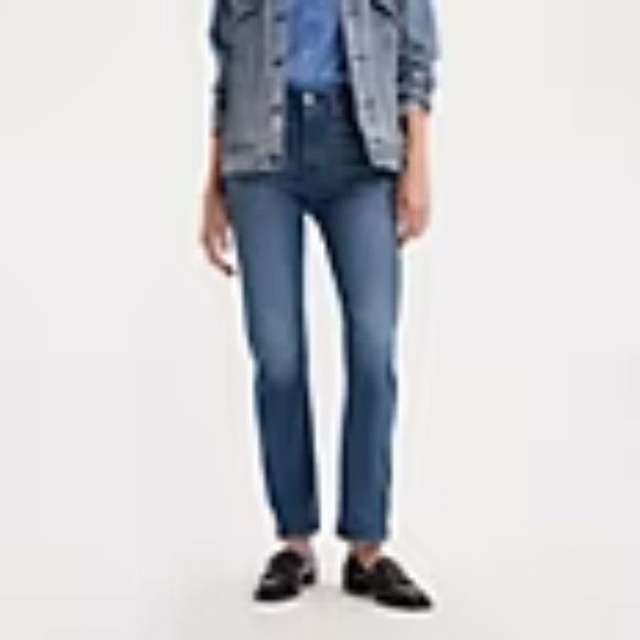 Levi's Blue Straight Leg Women's Jeans - Picture 2 of 14